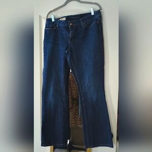 Banana Republic Blue Flare Wide Leg Jeans